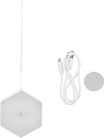 Angoily 2 Stk Induktions-Hexagon-Licht dekorative Nachtlichter LED-WC-Licht hex light hexlights Pendelleuchten leuchtmittel Sechseckige Lampe Tischlampe Karosserie Lampen Toilettenlicht