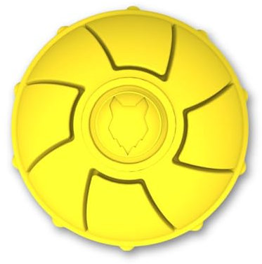 Fenrir - Dog Ball - High Bouncing Yellow Rubber Ball for Fetch & Recall - 2.5 Inch Durable Floating Dog Toy - Water Retrievable Interactive Ball for All Breeds (Medium)
