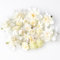 ZIGefofo 26 Stück Kunstblumen Köpfe 2-10cm Verschiedene Sorten Künstliche Deko Blumen Mini Fake Blumenköpfe Kunstblume Flowers Künstlich Dekoblumen für Tortendeko Hochzeit DIY Handwerk Deko (Weiß)