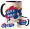 Taza Personalizada con nombre de tu equipo de Fútbol. Tazas de Desayuno personalizada. Regalo Original para Aficionados del Futbol. Regalos Mundial Fútbol (Barcelona)