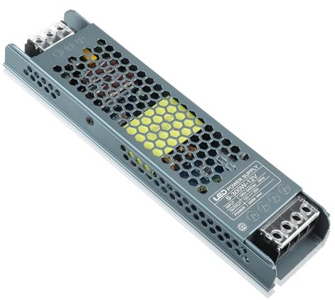 EPLZON 12 V DC 300 W LED Netzteil, Transformator 25 A Adapter für LED Streifen, L E D Streifen, Schrankleuchten, L E D Glühbirnen und Innenlampen