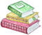 Accessoires Du VêTement Broches de livres en émail for femmes, 3 livres en strass, papeterie, belle fête, broches décontractées, cadeau