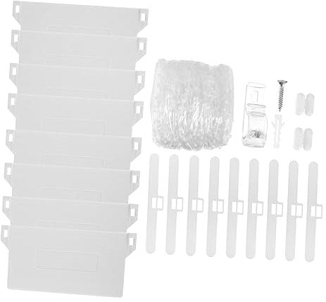 Cabilock 1satz Vertikale Vorhangzubehörteile Weiße Perlen Platten Haken Clips Haken Für Jalousien Einfache Handhabung Und Langlebige Nutzung Für Ihre Vertikalen