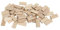 Eacam 50 Pcs Faggio in Legno Domino Tenone, Crafting Woodworking Giuncing Connector con Faggio Solido Naturale, Design Piatto e Allungato, Faggio, per Cuciture di Mobili e Ingegneria