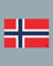 Norwegen Flagge Aufkleber - Länderflagge als Sticker 8,5 x 5,5 cm WF027
