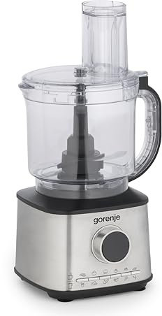 Gorenje SBR1500E Küchenmaschine / 1500 Watt/AC Motor / 2 Liter Volumen/Zubehör-Set/Spülmaschinengeeignet/Fusion Mode Technologie/Schneidscheiben-Set/Emulgierscheibe/Zitruspressenaufsatz