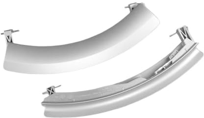 9000331939 Drum Washing Machine Door Handle，Compatible for Siemens，Compatible for Bosch，WAS20460TI WAS24460TI Washing Machine Handle Replacement(Grey)