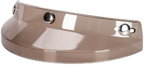 Ejoyous Motorrad-Visier mit 3 Druckknöpfen, Schutz-Visier für Offene Helme, Hochklappbares Design für Fahrer, Passend für Helme mit 3 Dornschnallen (GREY)