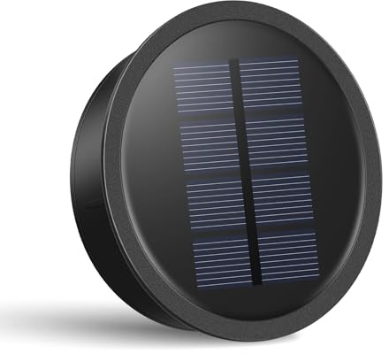 Görvitor Solarleuchten Ersatzteile 8.2cm, 1 Stück Ersatz Solarmodul für Gartenleuchte mit 15LM LED, IP65 Wasserdicht Solar Ersatzdeckel 600 mAh Hocheffizienten Solarpanel für Solarlampen Laterne DIY