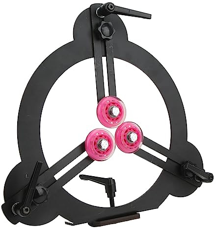 Semme Repose-pieds de Tournage sur Bois pour Tour, Outil de Tournage Rond en Métal, Support Stable pour Pièces de Tour à Bois, Convient à la Construction en Acier de Pivotant de 12 Pouces