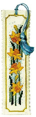 Textile Heritage Collection Cross Stitch Bookmark Kit - Daffodils