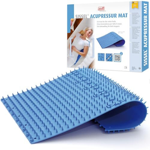 SISSEL® Acupressur Mat Standard | Schmerzlinderung & Entspannung | Schlafhilfe & Stressabbau | Umweltfreundlich | Schwedisches Design | Farbe: Blau | Maße: 40x60cm