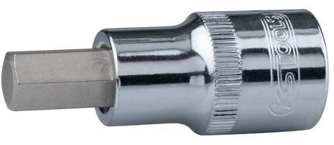 KS Tools 918.1633 1/2 CHROMEplus Bit-Stecknuss Innensechskant, kurz, 24mm