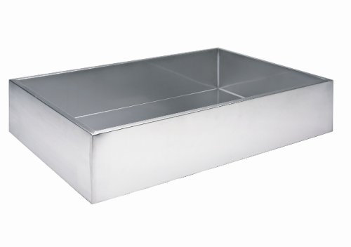Primrose 120cm Rectangular Stainless Steel Water Feature Fountain Reservoir Container 192L