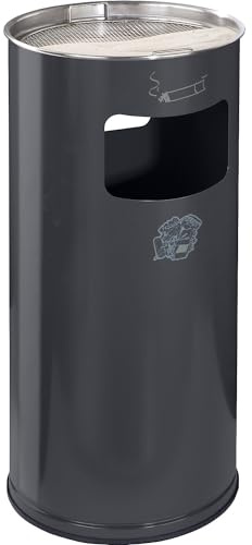 VAR | Ascher | Volumen 37 l | Höhe 700 mm | sandbefüllbar | anthrazit | Volumen 37 l, HxØ 700 x 320 mm, Stahl, anthrazit