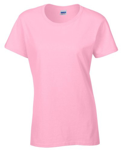 Gildan Ladies/Womens Heavy Cotton Missy Fit Short Sleeve T-Shirt (XL) (Light Pink)