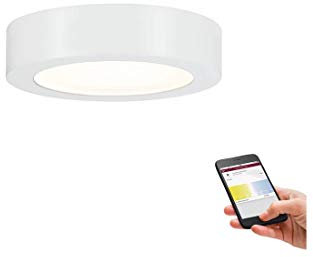 Paulmann 500.08 Smart Home LED-Panel 10, 5W Plastik 50008 Aufbauleuchte Deckenleuchte Aufbaulampe