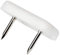 Adsamm® / 100 x Kunststoffgleiter mit 2-Nägel / Weiß / 18x30 mm / rechteckig / Möbelgleiter mit Nagel / Möbel- und Bodengleiter