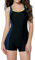 CharmLeaks Women Boyleg One Piece Swimsuit Athletic Bathing Suit Modest Swimwear, Racerback Yellow, UK 8, X-Small