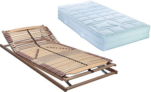 ki-Pure MAXIPLUS-Set: Komfort-PUR XXL Tonnentaschenfederkernmatratze in 80 x 200 cm Plus XXL-Komfort-Lattenrost Panda Greenline XXL in 80 x 200 cm | sofort lieferbar