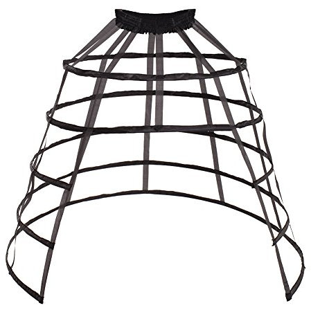 GRACEART Damen Unterröcke Reifrock Petticoat Brautkleid Unterrock Unterskirt Krinoline für Hochzeitskleider Ballkleider Abendkleider Brautkleider (Schwarz)