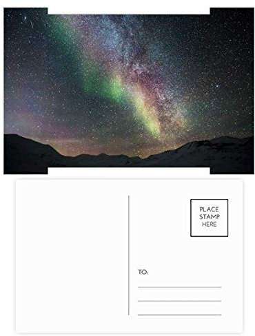 Postkarten-Set, Motiv Galaxie mit Sternen, 20 Stück