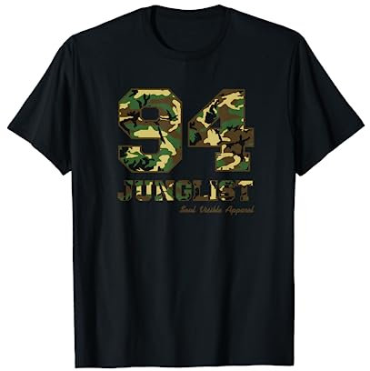 94 Junglist Camo Schlagzeug & Bass T-Shirt