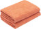 ZOLLNER 2er Set Duschtücher - weiche und saugstarke Handtücher - waschbar bis 95°C - Baumwolle - 70x140 cm in orange