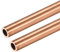 sourcing map Copper Round Tube, 6mm OD 1mm Wall Thickness 300mm Long Straight Pipe Tubing 2 Pcs