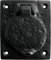 F&H™ Antique Black Night Latch Door Key Cylinder Cover - Premium UK Quality
