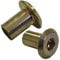 (10) ADL M6 x 12mm Gold Brass Yellow Furniture Connector Bolt Cap Nuts Joint Fixing Unit Cot Bed Allen key socket M5