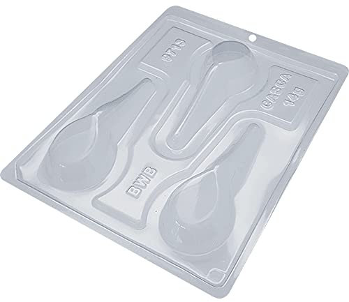 BWB Molde de chocolate con cuchara gourmet de 3 partes