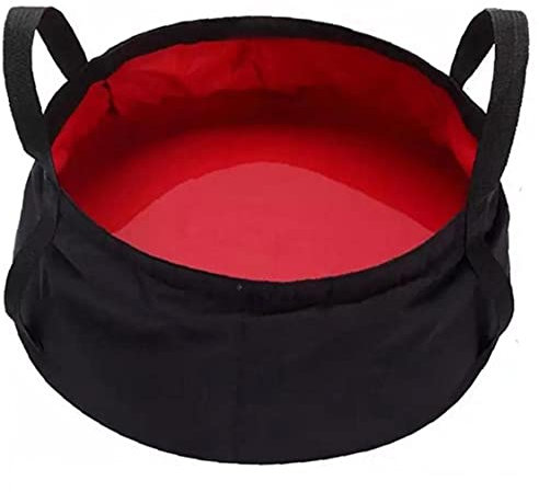 Onsinic Seau Portable 8.5L Bassin Pliable en Polyester Étanche pour Camping et Plein Air