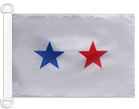 AZ FLAG Philippines Civil Ensign Boat Flag 45x30 cm Plastic Rings | Outdoor and marine use Filipino 12x18 in boat flag weather resistant with double stitched seams and reinforced edges