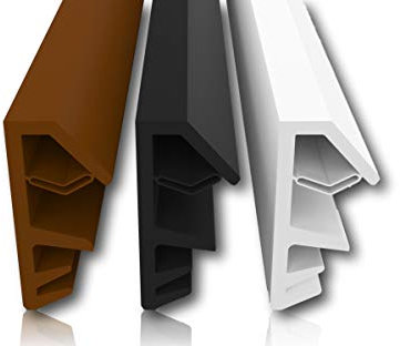 Fensterdichtung gegen Zugluft, Lärm, Staub, spart Heizkosten, Dichtung, 5mm Nutbreite 12mm Falz hochwertige Gummidichtung Holzfensterdichtung Stahlzargendichtung Fenster (Schwarz 50m)