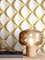 NEWROOM Papier peint Blanc Légèrement Brillant Intissé - Retro Or Gris Clair Vintage Optique 3D Glamour