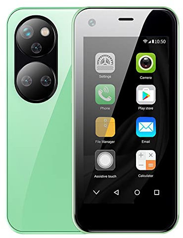 Hipipooo Teléfono móvil Mini 3G, Android 8.1, 2.5 Pulgadas, 1000 mAh, teléfono para niños 2 GB + 16 GB(P40-Verde)