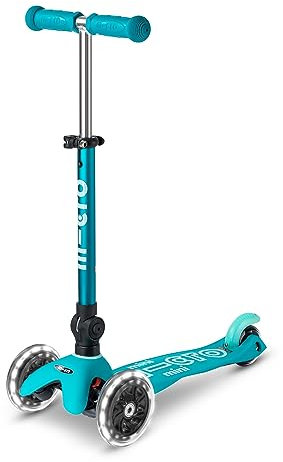 MICRO mini Deluxe Foldable LED | Das ORIGINAL | Kinderroller ab 2 Jahren | Inklusive LED Rollen | Direkt vom Hersteller