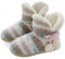 GURGER Chausson Montant Femme Hiver Fourrure Chaud Chaussons Bottes Bottines Pantoufles Bottillon Maison Slipper Rose Taille 41 42