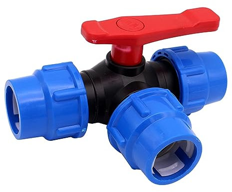 Raccord de tuyau d'arrosage à 3 voies en polyéthylène, collecteur de tuyau, raccords de tuyau d'arrosage très résistants – 20 mm/25 mm/32 mm/40 mm/50 mm