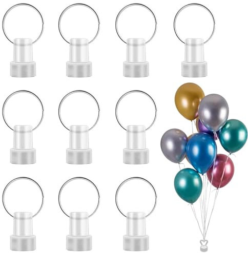 10 Piezas Pesas Para Globos De Helio,Peso De La Bola Del Peso Del Globo De Helio Paquete De Pesas Para Globos Peso Para Globos De Helio Pesas De Plástico Para Bodas, Cumpleaños, Fiestas De Decoración