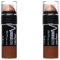 Maybelline New York Zweiseitiger Konturstift mit Highlighter und Bronzer zum Betonen der Gesichtszüge, Face Studio Contour Duo-Stick, Medium, 1 Stück (Packung mit 2)