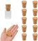 INCREWAY Lot de 16 bouchons coniques en liège pour bouteille de vin en verre, 29 x 20 x 35 mm
