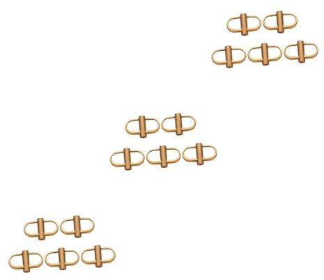 LALAFINA 3sets Diy Buckle Accessories Set Metal Buckle Chain Strap Adjustable Belt Clip Screw Fastening for Handbag Backpack Tote (retro) 5pcs*3