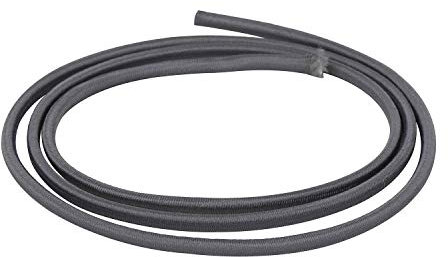 WedDecor Bungee Cord 4mm Bungee Rope Heavy Duty Elastic Bungee Cords, Shock Cord, Bungee Strap, Elastic Cord for Securing Luggage, Tent Pole, Camps, Motorcycle, DIY Craft Projects, Dark Grey, 3 Metres
