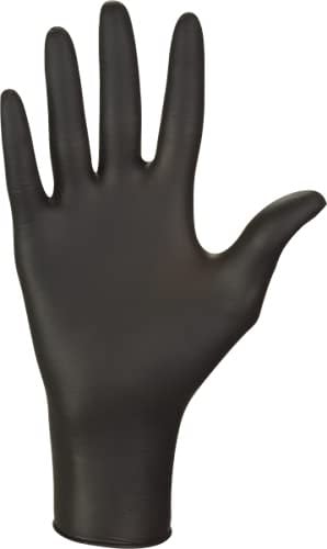 HansaGT Medical Einweghandschuhe 1000 Stück Nitrilhandschuhe puderfrei, Handschuhe Einweg latexfrei, strapazierfähige reißfeste Gummihandschuhe, Einweghandschuhe (Schwarz, 1000 Stück S)