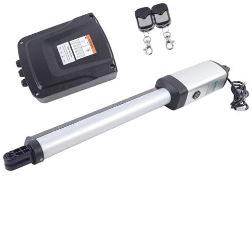 Kit Motor Puerta Batiente 50 W 24 VDC Kit Completo Motor Electromecá 300 kg, 38.5cm Recorrido del Actuador Motor Puerta Corredera 30m De Distancia Del Mando A Distancia IP44