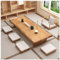 100cm Minimalistischer Japanischer Niedriger Couchtisch Für Den Boden, Tatami-Meditationsaltartisch, Großer Esstisch Aus Holz Für Wohnzimmer Und Esszimmer