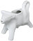 cilio Jarra de leche de vaca lechera, porcelana, con forma de vaca, con asa, jarra para leche de café y nata de café, decoración para mesa de desayuno, contenido 125 ml, color blanco