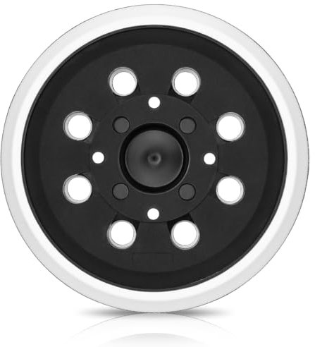 BESPOTCL Disco de lijado de 125 mm, con 8 agujeros y sistema de velcro gancho y bucle, compatible con lijadora orbital Bosch PEX 300 AE y PEX 400 AE, 1 pieza de disco abrasivo de dureza media